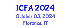 International Conference on Fisheries and Aquaculture (ICFA) October 03, 2024 - Florence, Italy