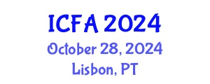International Conference on Fisheries and Aquaculture (ICFA) October 28, 2024 - Lisbon, Portugal