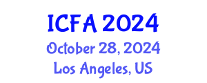 International Conference on Fisheries and Aquaculture (ICFA) October 28, 2024 - Los Angeles, United States