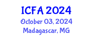 International Conference on Fisheries and Aquaculture (ICFA) October 03, 2024 - Madagascar, Madagascar