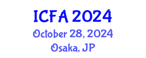 International Conference on Fisheries and Aquaculture (ICFA) October 28, 2024 - Osaka, Japan