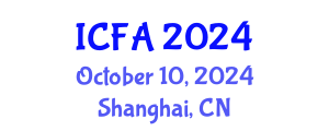 International Conference on Fisheries and Aquaculture (ICFA) October 10, 2024 - Shanghai, China