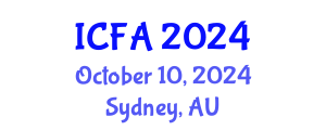 International Conference on Fisheries and Aquaculture (ICFA) October 10, 2024 - Sydney, Australia
