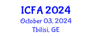 International Conference on Fisheries and Aquaculture (ICFA) October 03, 2024 - Tbilisi, Georgia