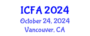 International Conference on Fisheries and Aquaculture (ICFA) October 24, 2024 - Vancouver, Canada