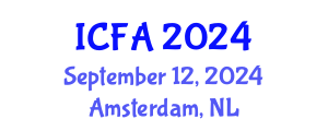 International Conference on Fisheries and Aquaculture (ICFA) September 12, 2024 - Amsterdam, Netherlands