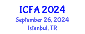 International Conference on Fisheries and Aquaculture (ICFA) September 26, 2024 - Istanbul, Turkey
