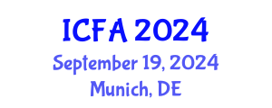 International Conference on Fisheries and Aquaculture (ICFA) September 19, 2024 - Munich, Germany