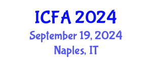 International Conference on Fisheries and Aquaculture (ICFA) September 19, 2024 - Naples, Italy