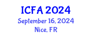 International Conference on Fisheries and Aquaculture (ICFA) September 16, 2024 - Nice, France