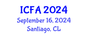 International Conference on Fisheries and Aquaculture (ICFA) September 16, 2024 - Santiago, Chile