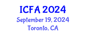 International Conference on Fisheries and Aquaculture (ICFA) September 19, 2024 - Toronto, Canada