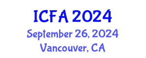 International Conference on Fisheries and Aquaculture (ICFA) September 26, 2024 - Vancouver, Canada