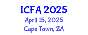 International Conference on Fisheries and Aquaculture (ICFA) April 15, 2025 - Cape Town, South Africa