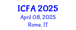 International Conference on Fisheries and Aquaculture (ICFA) April 08, 2025 - Rome, Italy