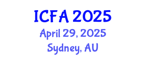 International Conference on Fisheries and Aquaculture (ICFA) April 29, 2025 - Sydney, Australia
