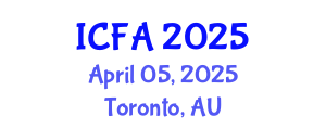 International Conference on Fisheries and Aquaculture (ICFA) April 05, 2025 - Toronto, Australia