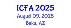 International Conference on Fisheries and Aquaculture (ICFA) August 09, 2025 - Baku, Azerbaijan