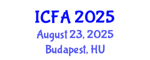 International Conference on Fisheries and Aquaculture (ICFA) August 23, 2025 - Budapest, Hungary