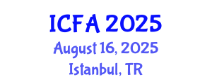 International Conference on Fisheries and Aquaculture (ICFA) August 16, 2025 - Istanbul, Turkey