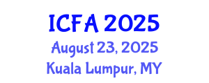 International Conference on Fisheries and Aquaculture (ICFA) August 23, 2025 - Kuala Lumpur, Malaysia