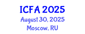 International Conference on Fisheries and Aquaculture (ICFA) August 30, 2025 - Moscow, Russia
