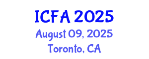 International Conference on Fisheries and Aquaculture (ICFA) August 09, 2025 - Toronto, Canada