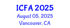 International Conference on Fisheries and Aquaculture (ICFA) August 05, 2025 - Vancouver, Canada