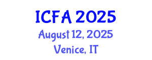 International Conference on Fisheries and Aquaculture (ICFA) August 12, 2025 - Venice, Italy