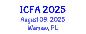 International Conference on Fisheries and Aquaculture (ICFA) August 09, 2025 - Warsaw, Poland