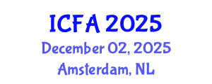 International Conference on Fisheries and Aquaculture (ICFA) December 02, 2025 - Amsterdam, Netherlands