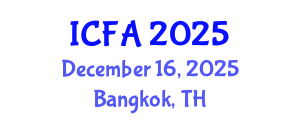 International Conference on Fisheries and Aquaculture (ICFA) December 16, 2025 - Bangkok, Thailand
