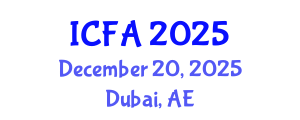 International Conference on Fisheries and Aquaculture (ICFA) December 20, 2025 - Dubai, United Arab Emirates