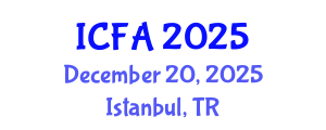 International Conference on Fisheries and Aquaculture (ICFA) December 20, 2025 - Istanbul, Turkey