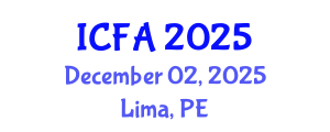 International Conference on Fisheries and Aquaculture (ICFA) December 02, 2025 - Lima, Peru