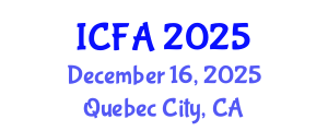 International Conference on Fisheries and Aquaculture (ICFA) December 16, 2025 - Quebec City, Canada