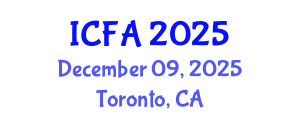 International Conference on Fisheries and Aquaculture (ICFA) December 09, 2025 - Toronto, Canada