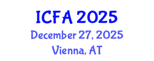 International Conference on Fisheries and Aquaculture (ICFA) December 27, 2025 - Vienna, Austria