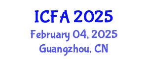 International Conference on Fisheries and Aquaculture (ICFA) February 04, 2025 - Guangzhou, China