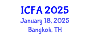 International Conference on Fisheries and Aquaculture (ICFA) January 18, 2025 - Bangkok, Thailand