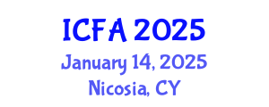 International Conference on Fisheries and Aquaculture (ICFA) January 14, 2025 - Nicosia, Cyprus