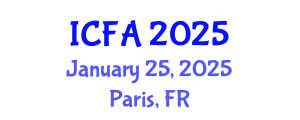 International Conference on Fisheries and Aquaculture (ICFA) January 25, 2025 - Paris, France