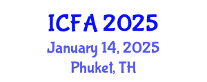 International Conference on Fisheries and Aquaculture (ICFA) January 14, 2025 - Phuket, Thailand