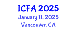 International Conference on Fisheries and Aquaculture (ICFA) January 11, 2025 - Vancouver, Canada