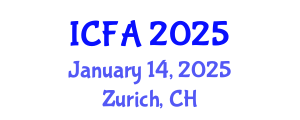 International Conference on Fisheries and Aquaculture (ICFA) January 14, 2025 - Zurich, Switzerland
