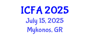 International Conference on Fisheries and Aquaculture (ICFA) July 15, 2025 - Mykonos, Greece