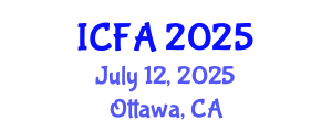International Conference on Fisheries and Aquaculture (ICFA) July 12, 2025 - Ottawa, Canada