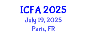 International Conference on Fisheries and Aquaculture (ICFA) July 19, 2025 - Paris, France