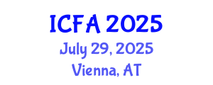 International Conference on Fisheries and Aquaculture (ICFA) July 29, 2025 - Vienna, Austria