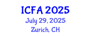 International Conference on Fisheries and Aquaculture (ICFA) July 29, 2025 - Zurich, Switzerland